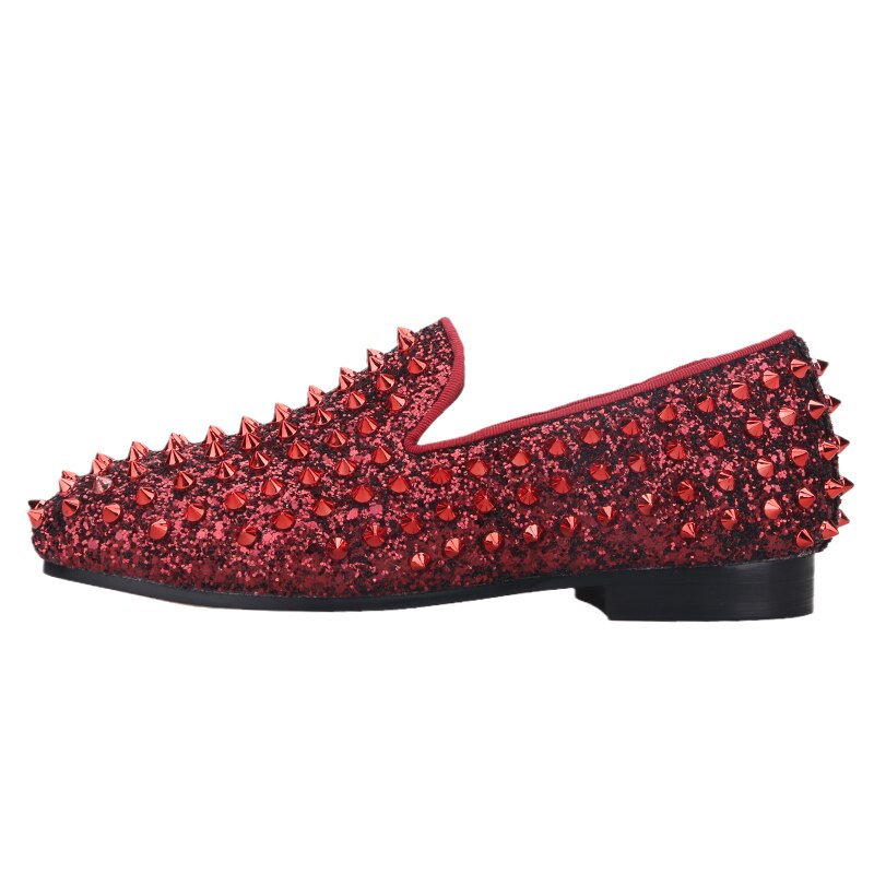 Handmade Red Spikes Shoes For Birthdays