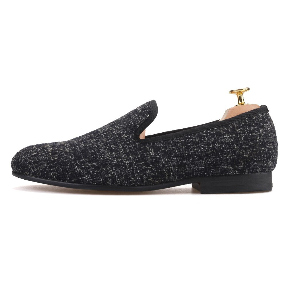 High quality men cotton fashion party and prom mens loafers