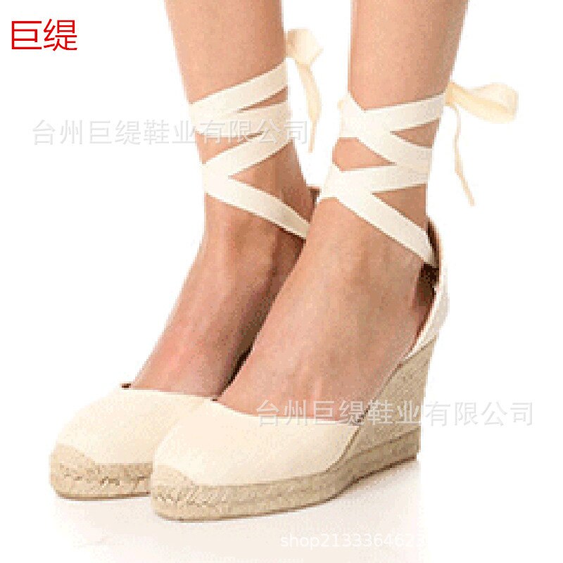 Wedges Sandals High Heels Summer Shoes Round Toe muffin with Casual Woman Peep Toe Platform Sandals
