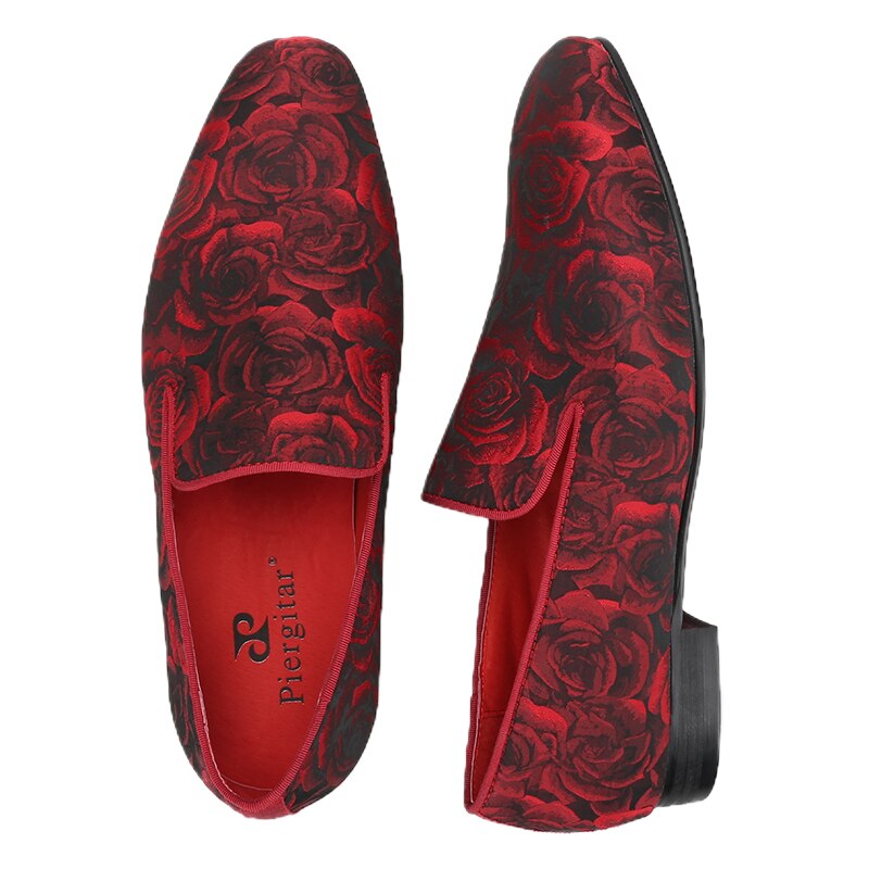 Three Dimensional Flower Jacquard Fabric Loafers