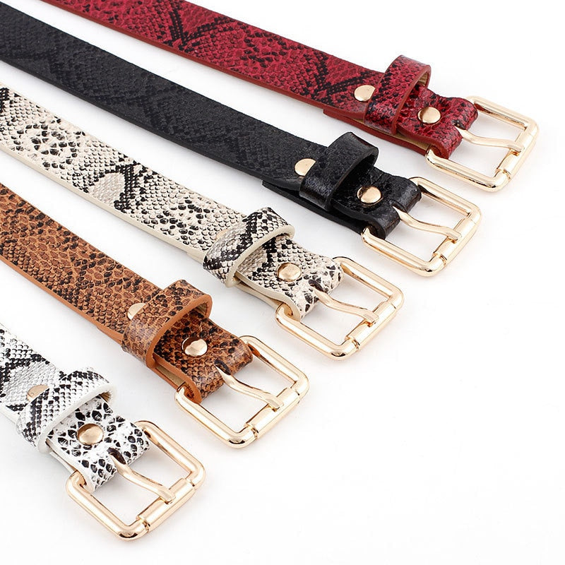 Leather Snake Waist Belt Women 2019 Hot Designer Belts