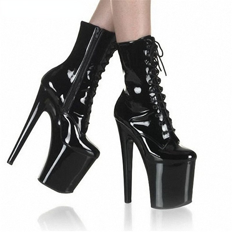 High Heel Platform Ankle Boots for Women Autumn Winter Shoes